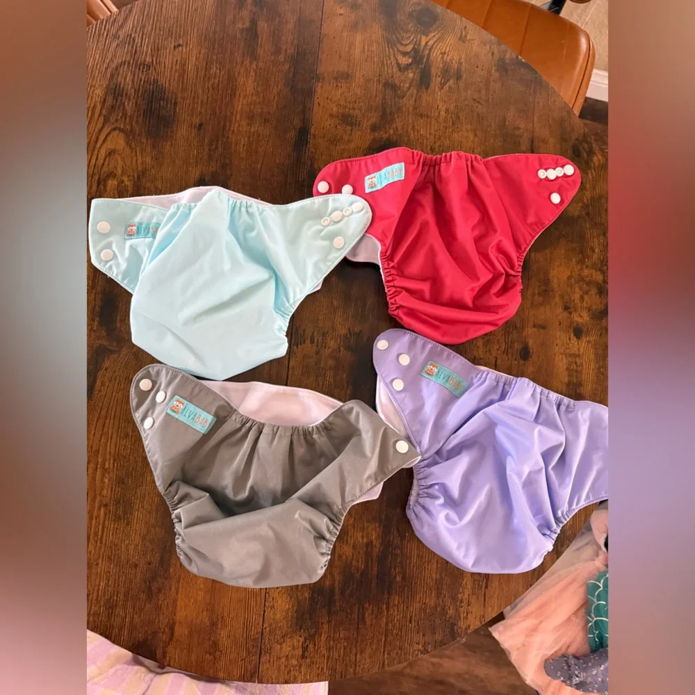 NWOT Colorful Kids Cloth Diaper Set